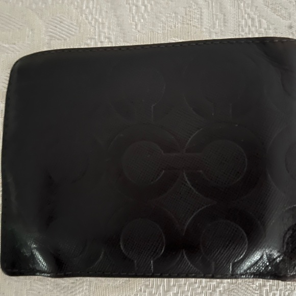 Coach chocolate brown Signature leather wallet with ID wallet. - Picture 7 of 9